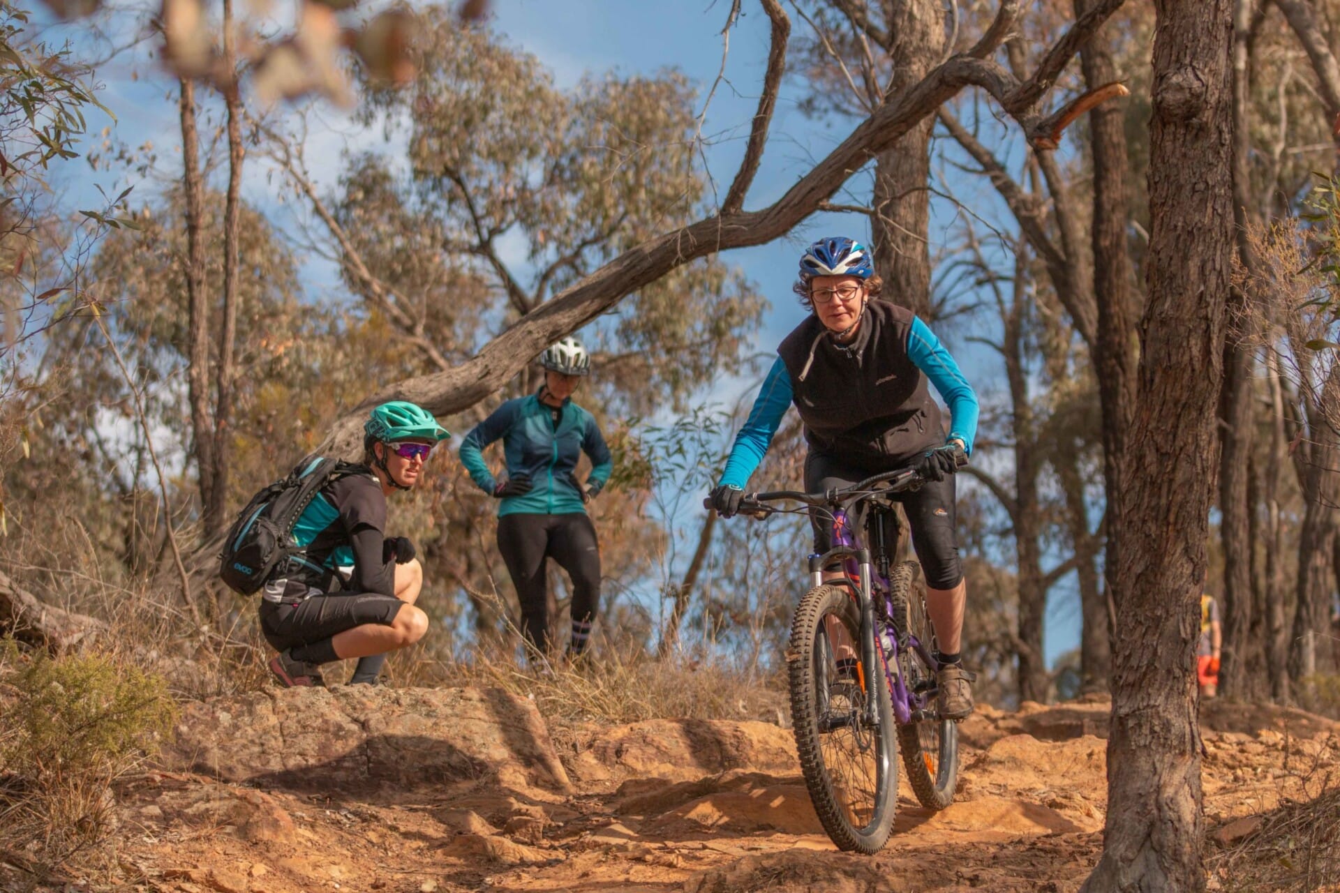 Private solo MTB coaching session rider training with Trailhead Coaching