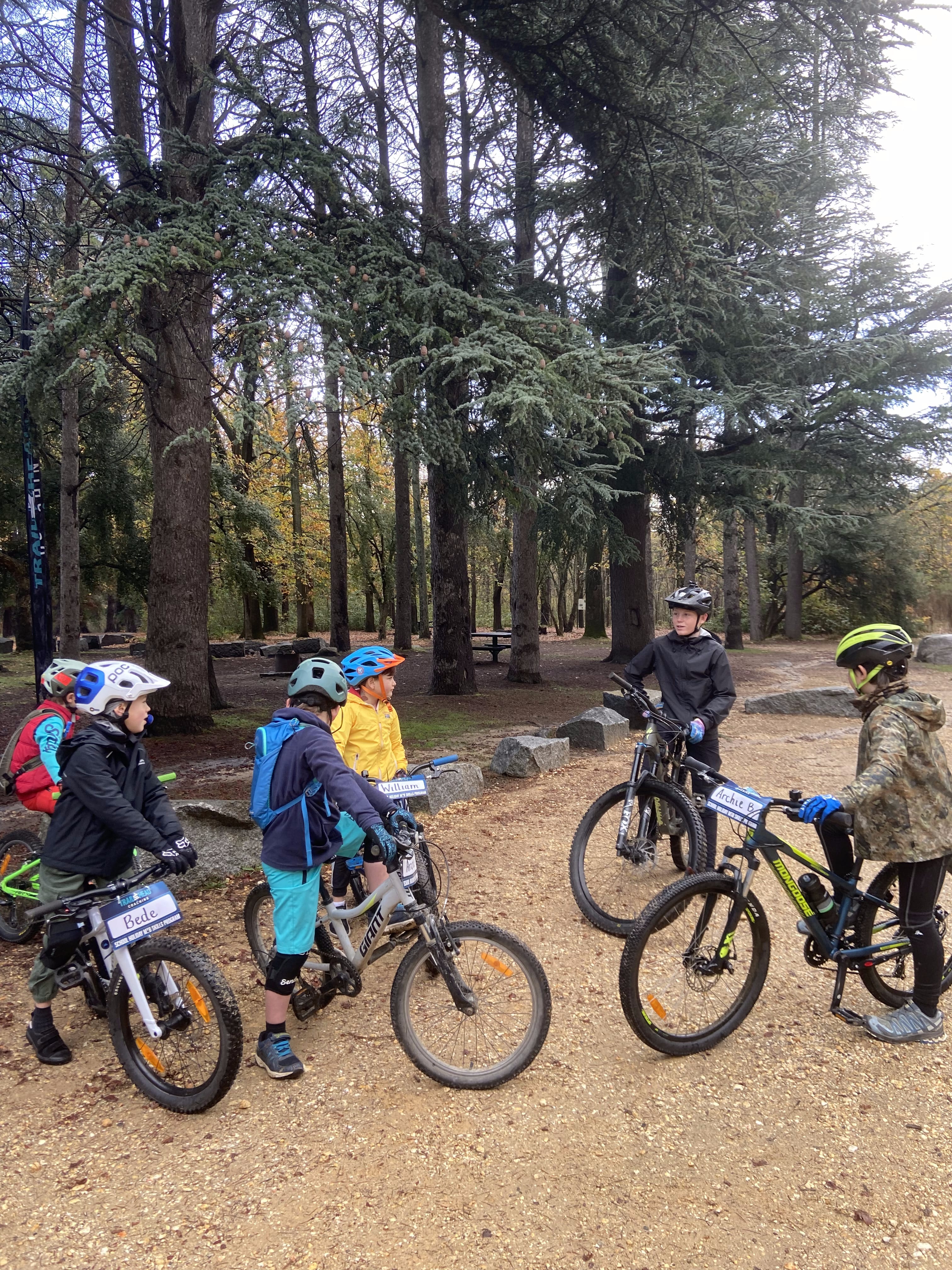 Kids mountain biking holiday program session