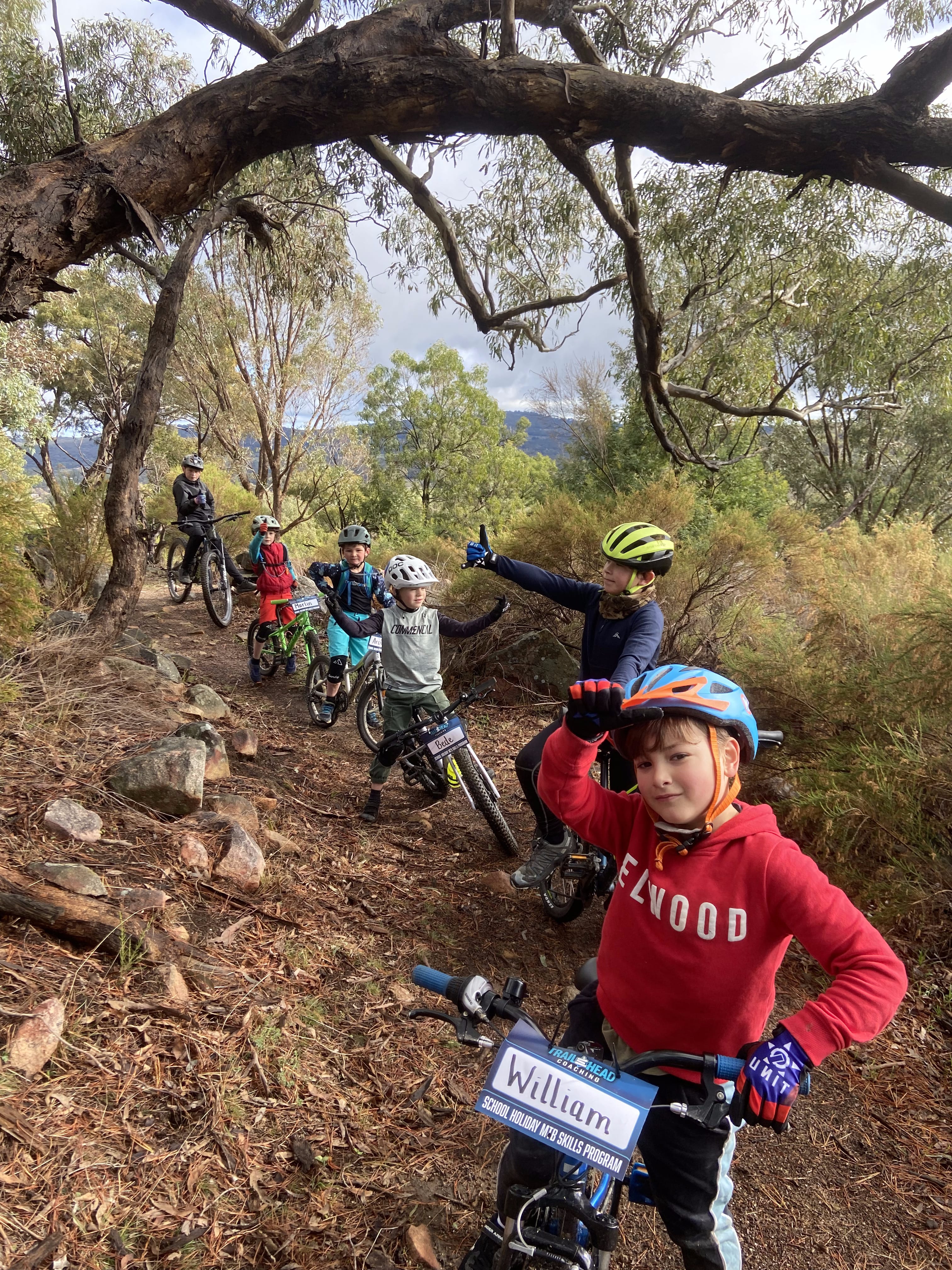 IMG_7249 Kids mountain biking skills session during holiday program