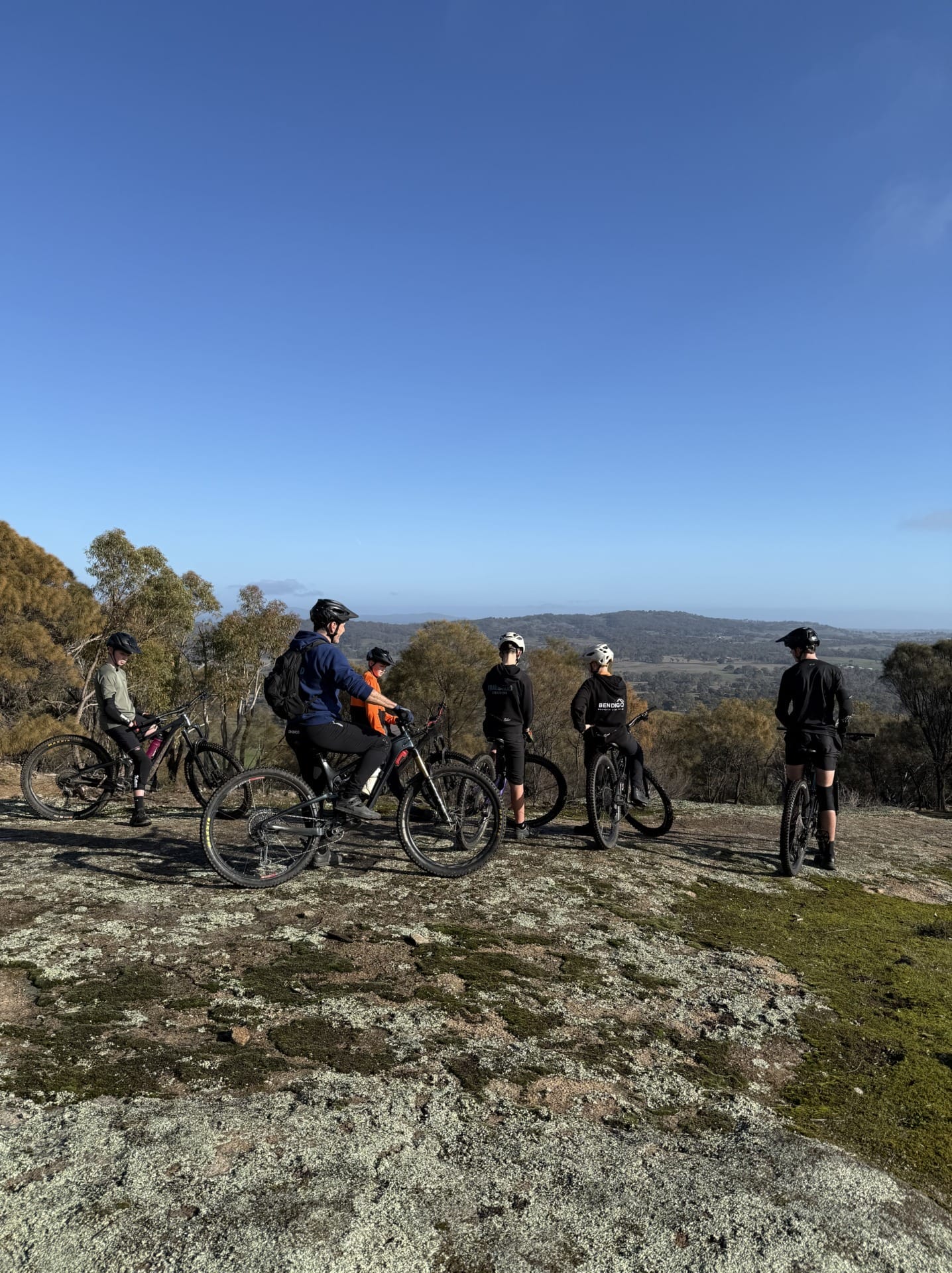 Kids mountain biking group session