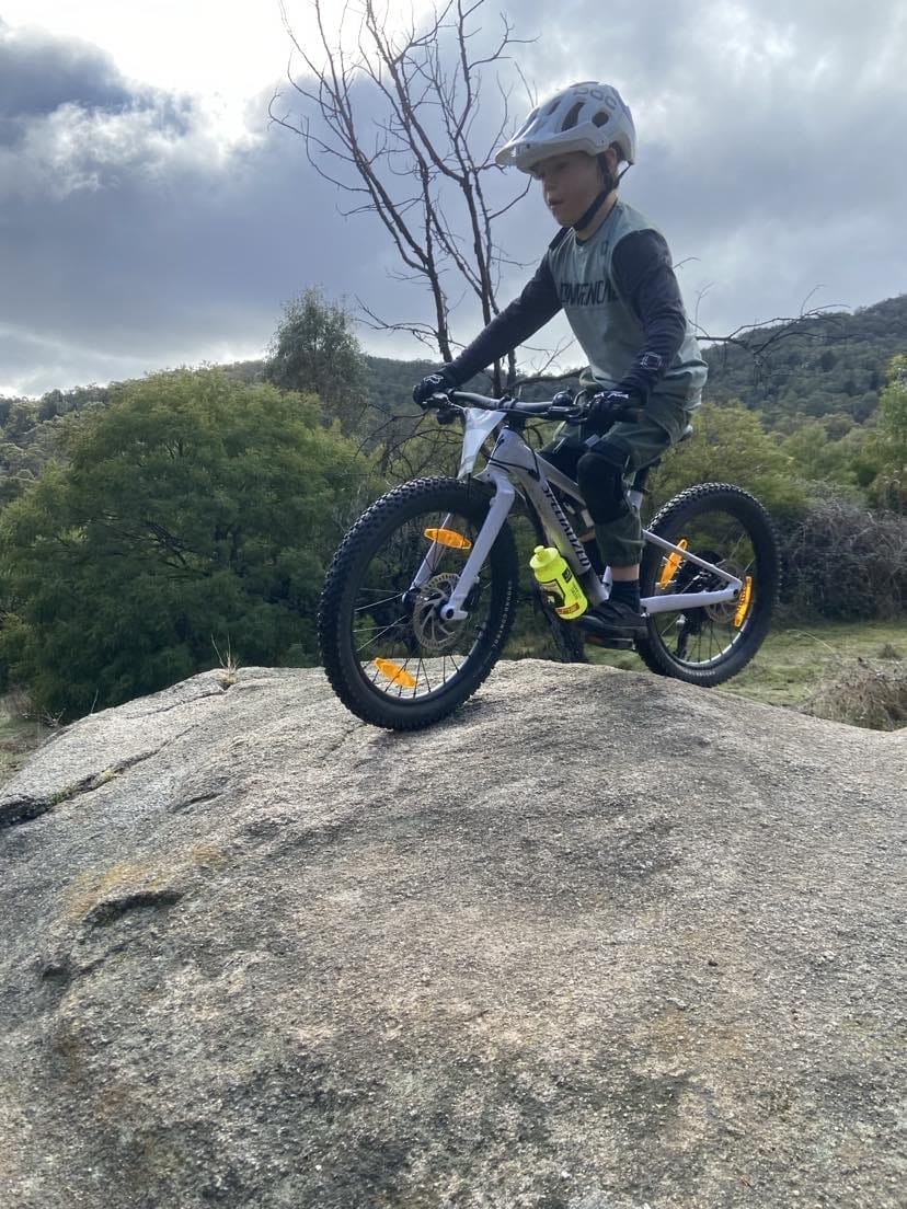 Young riders during the Autumn School Holiday MTB Connect program in Victoria
